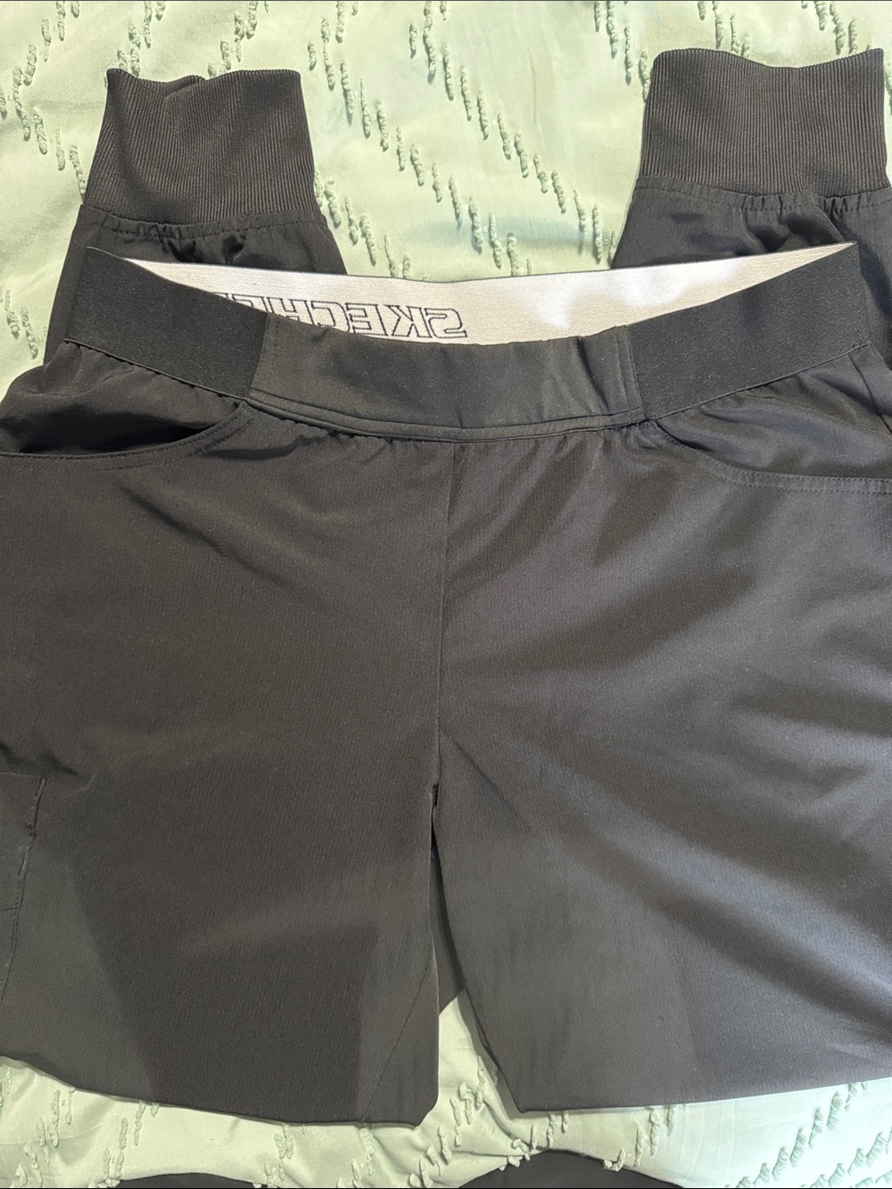 Skechers Black Performance Jogger Scrubs with Elastic/draw string Waistband